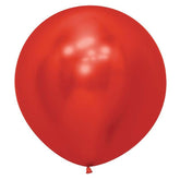 Large 60cm Crystal Metallic Red Balloons - The Party Room